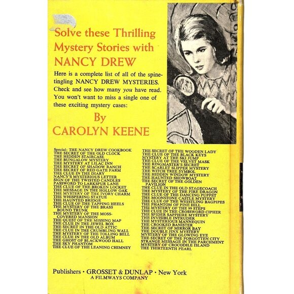 Nancy Drew Mystery Stories No. 53 The Sky Phantom By Carolyn Keene Vintage 1976 - Picture 2 of 2